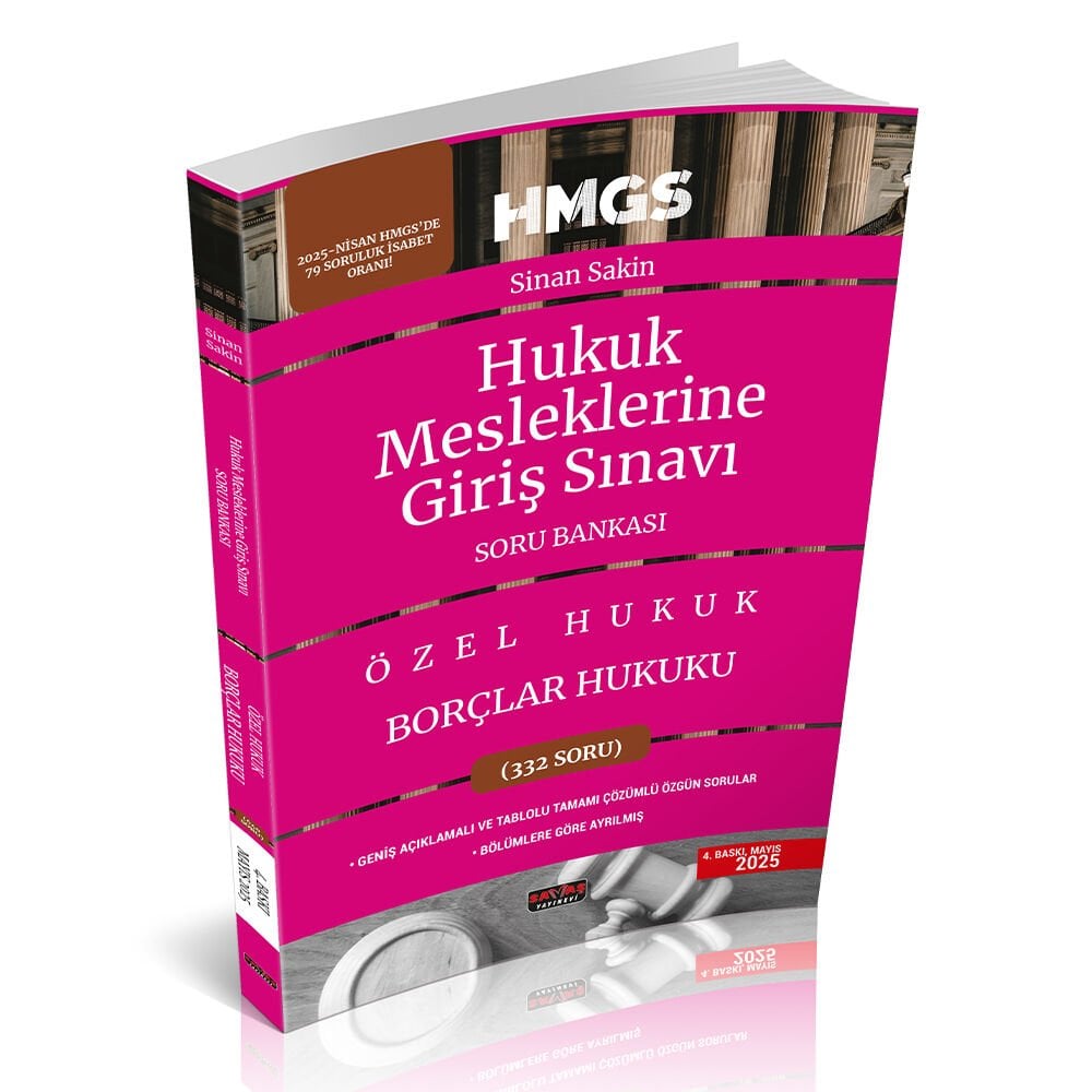 Hmgs Borçlar Hukuku Genel ve Özel Hükümler Soru Bankası Savaş Yayınları