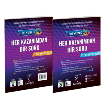 Karekök Yayınları TYT AYT Geometri Her Kazanımdan Bir Soru Tek Kitap