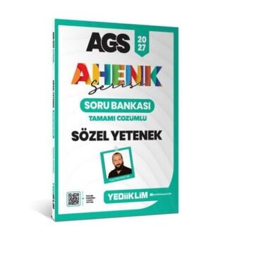 Yediiklim Yayınları 2027 MEB-AGS Ahenk Serisi Sözel Yetenek Tamamı Çözümlü Soru Bankası - Yusuf Bayraktar