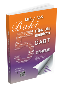 Adem Hakan Uzem 2026 MEB-AGS ÖABT Baki Türk Dili Edebiyatı Öğretmenliği Dijital Çözümlü 5 Deneme﻿