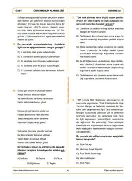 Adem Hakan Uzem 2026 Meb Ags ÖABT Nedim Türk Dili Edebiyatı Öğretmenliği Dijital Çözümlü 5 Deneme
