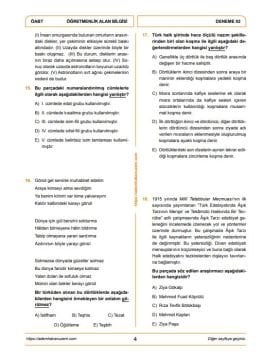 Adem Hakan Uzem 2026 MEB-AGS ÖABT Nedim Türk Dili Edebiyatı Öğretmenliği Dijital Çözümlü 5 Deneme