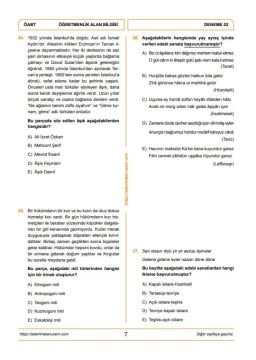 Adem Hakan Uzem 2026 Meb Ags ÖABT Nedim Türk Dili Edebiyatı Öğretmenliği Dijital Çözümlü 5 Deneme
