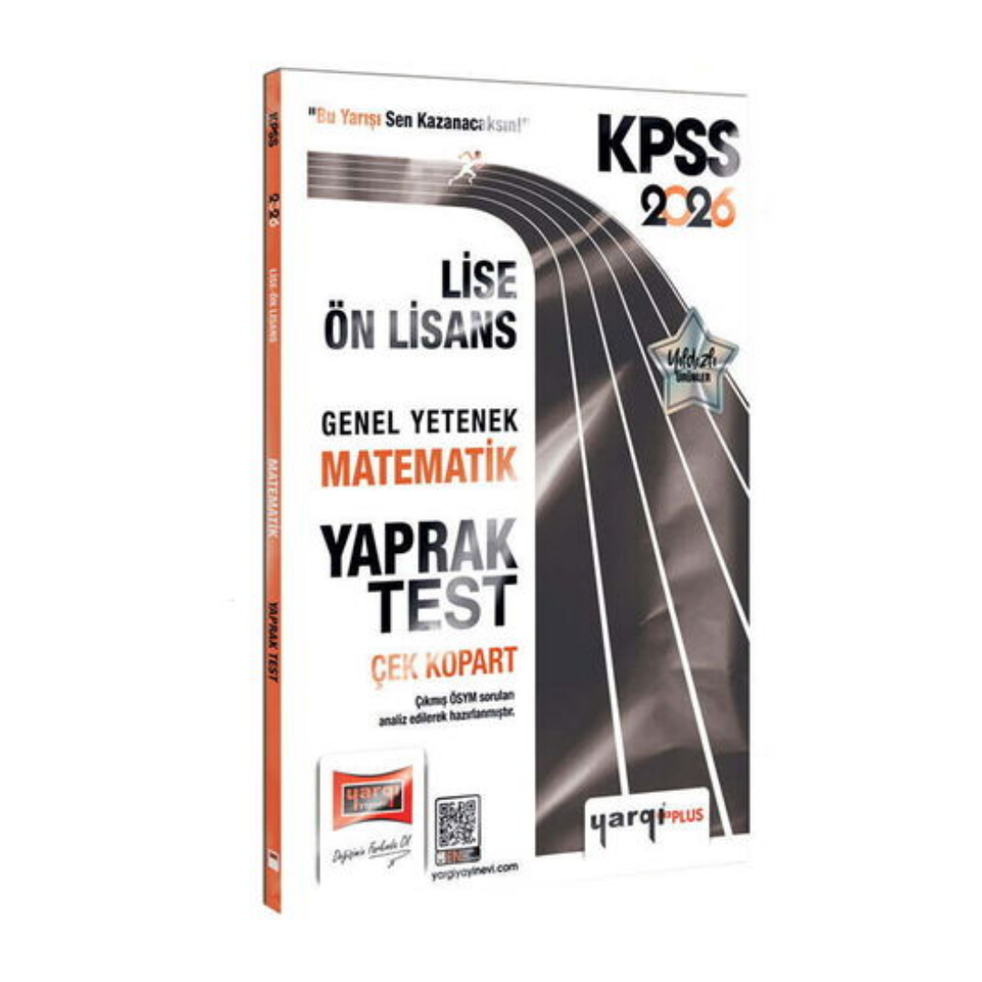 2026 KPSS Lise-Ön Lisans Genel Yetenek Matematik Çek Kopart Yaprak Test Yargı Yayınları