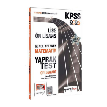 Yargı Yayınları 2026 KPSS Lise-Ön Lisans Genel Yetenek Matematik Çek Kopart Yaprak Test