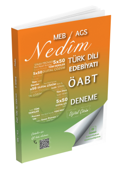 Adem Hakan Uzem 2026 MEB-AGS ÖABT Nedim Türk Dili Edebiyatı Öğretmenliği Dijital Çözümlü 5 Deneme