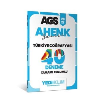 Yediiklim Yayınları 2027 MEB-AGS Ahenk Türkiye Coğrafyası Tamamı Çözümlü 40 Deneme - Hakan Topcan