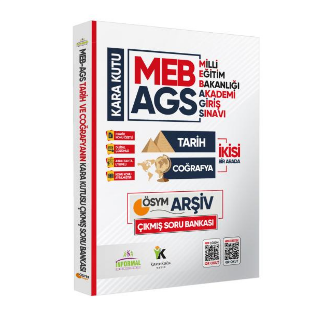 MEB-AGS Tarih ve Coğrafyanın Kara Kutusu En Kapsamlı ÖSYM Çıkmış Soru Bankası Konu Özetli Çözümlü İnformal Yayınları