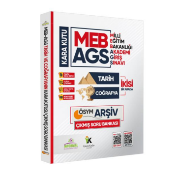 MEB-AGS Tarih ve Coğrafyanın Kara Kutusu En Kapsamlı ÖSYM Çıkmış Soru Bankası Konu Özetli Çözümlü İnformal Yayınları