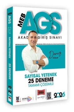 2026 MEB-AGS Sayısal Yetenek Tamamı Çözümlü 25 Deneme (Deniz Atalay) Yargı Yayınları