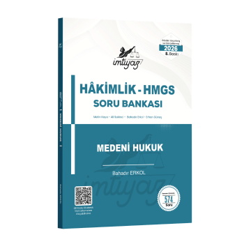 İmtiyaz Yayınları 2026 HMGS Hakimlik Medeni Hukuk Soru Bankası