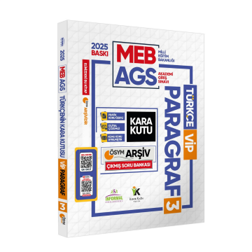2025 MEB-AGS Türkçenin Kara Kutusu PARAGRAF 3 VİP ÖSYM Çıkmış Soru Havuzu Bankası Video/PDF Çözümlü İnformal Yayınları