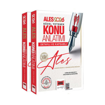 2026 ALES VIP Sayısal-Sözel Yetenek Detaylı ve Kapsamlı Konu Anlatımı (2 Cilt) Yargı Yayınları