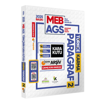 2025 MEB-AGS Türkçenin Kara Kutusu PARAGRAF 2 KARMA ÖSYM Çıkmış Soru Bankası Video/PDF Çözümlü İnformal Yayınları