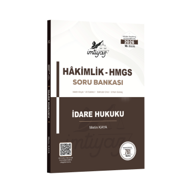İmtiyaz Yayınları 2026 HMGS Hakimlik İdare Hukuku Soru Bankası