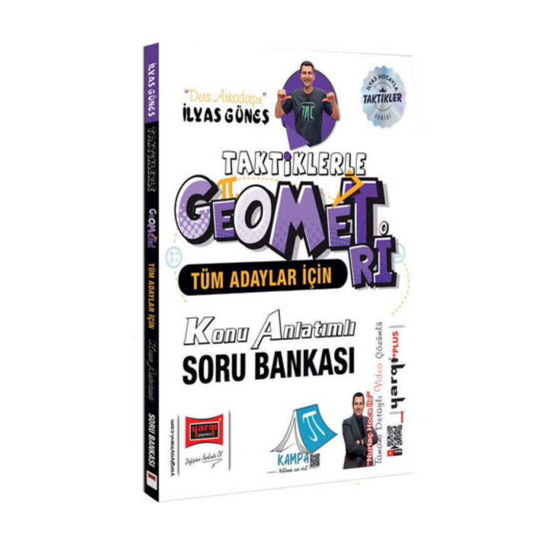 Yargı Yayınları Tüm Adaylar İçin Taktiklerle Temel Geometri Konu Anlatımlı Soru Bankası (İlyas Güneş)