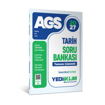 Yediiklim Yayınları 2027 MEB AGS Tarih Tamamı Çözümlü Soru Bankası