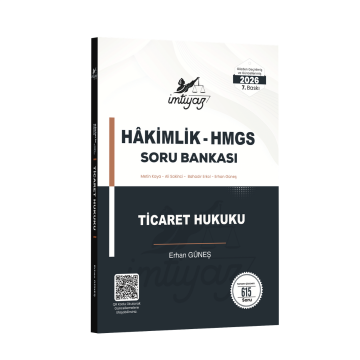 İmtiyaz Yayınları 2026 HMGS Hakimlik Ticaret Hukuku Soru Bankası