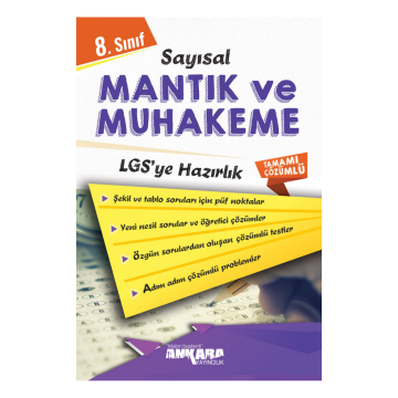 Ankara Yayıncılık 8. Sınıf LGS Sayısal Mantık ve Muhakeme Soru Bankası