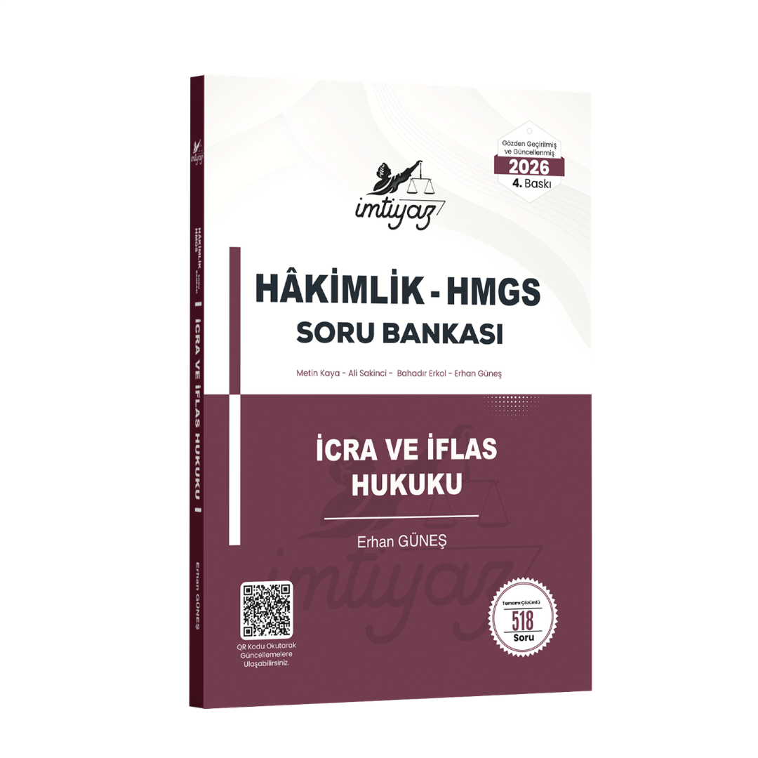 İmtiyaz Yayınları 2026 HMGS Hakimlik İcra ve İflas Hukuku Soru Bankası
