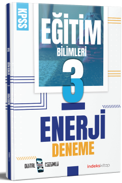 İndeks Kitap 2022 KPSS Eğitim Bilimleri Enerji 3 Deneme Dijital Çözümlü İndeks Kitap
