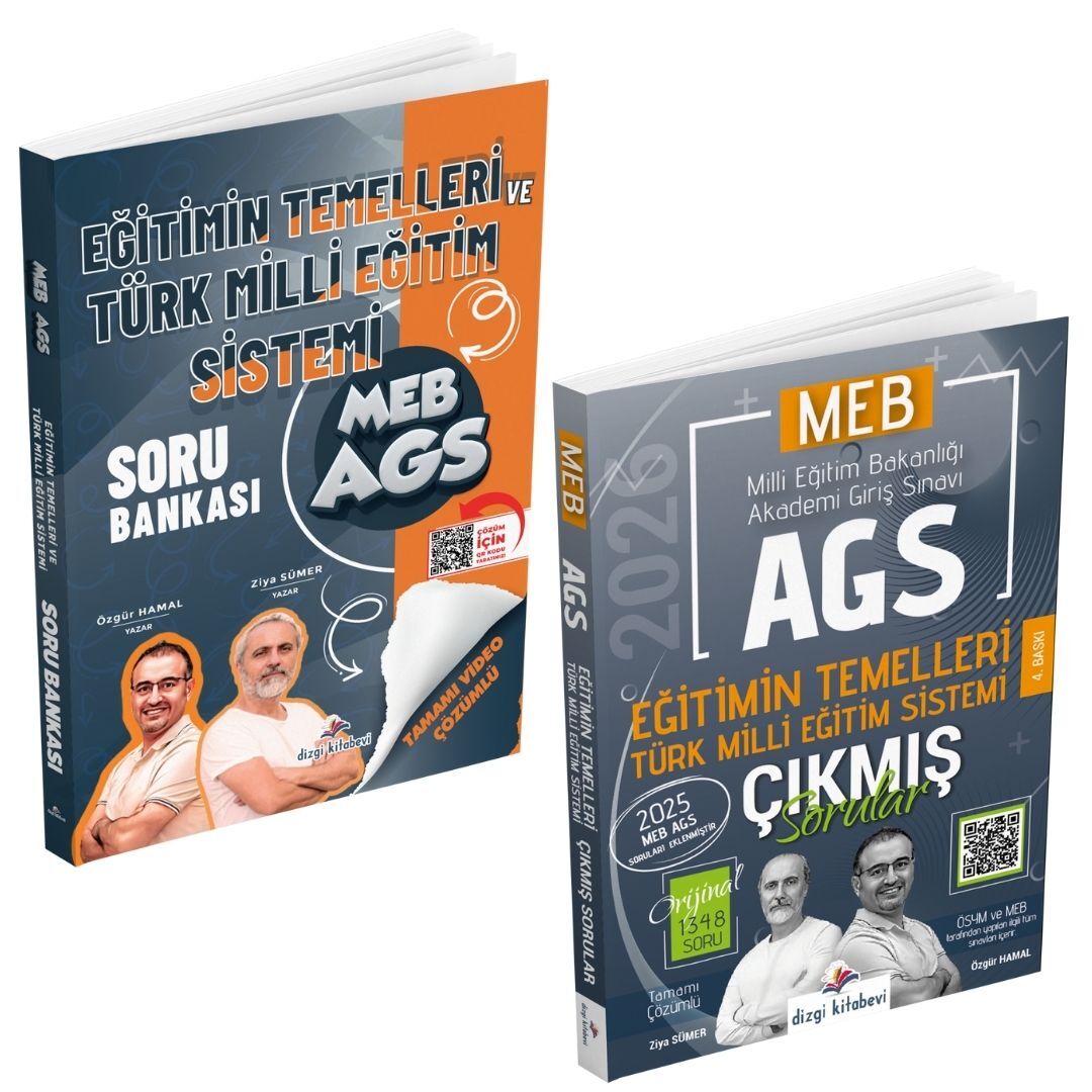 Dizgi Kitap 2026 MEB AGS Eğitimin Temelleri ve Türk Milli Eğitim Sistemi Tamamı Video Çözümlü Soru Bankası ve Çıkmış Sorular Seti Özgür Hamal Ziya Sümer