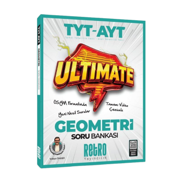Retro Yayıncılık TYT-AYT Geometri Ultimate Soru Bankası Çözümlü - Volkan Önder