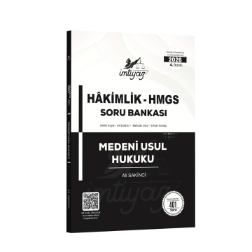 İmtiyaz Yayınları 2026 HMGS Hakimlik Medeni Usul Hukuku Soru Bankası