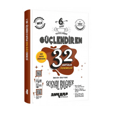 Ankara Yayıncılık 6. Sınıf Güçlendiren 32 Haftalık Sosyal Bilgiler Kazanım Denemeleri