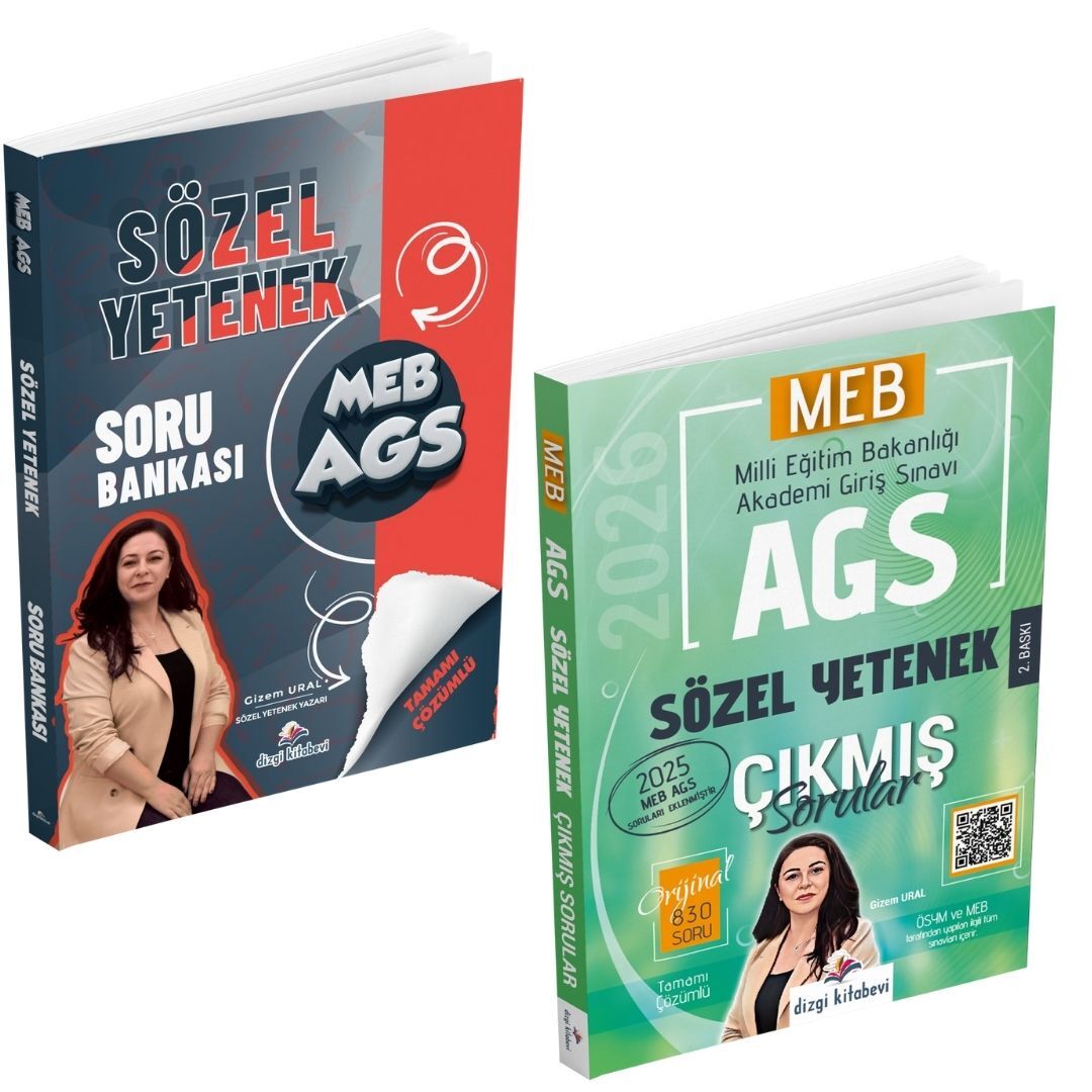 Dizgi Kitap 2026 MEB AGS Sözel Yetenek Tamamı Çözümlü Soru Bankası ve Çıkmış Sorular Seti Gizem Ural