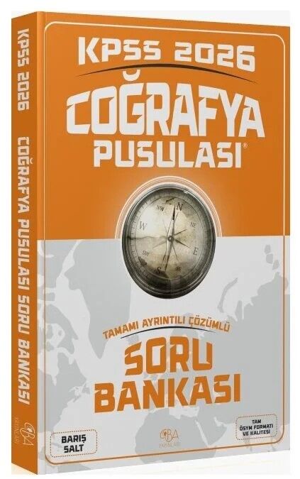2026 KPSS Coğrafya Pusulası Soru Bankası Çözümlü - Barış Salt CBA Yayınları