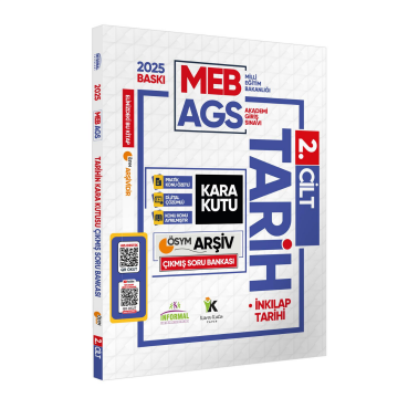 2025 MEB-AGS TARİHin Kara Kutusu 2.Cilt (İnkılap Tarihi) ÖSYM Çıkmış Çözümlü Soru Havuzu Bankası İnformal Yayınları