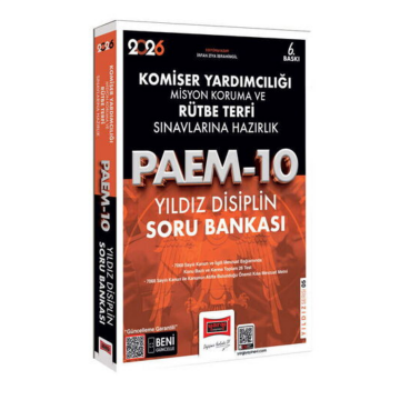 2026 PAEM Komiser Yardımcılığı Misyon Koruma ve Rütbe Terfi Sınavlarına Hazırlık Yıldız Disiplin Soru Bankası Yargı Yayınları