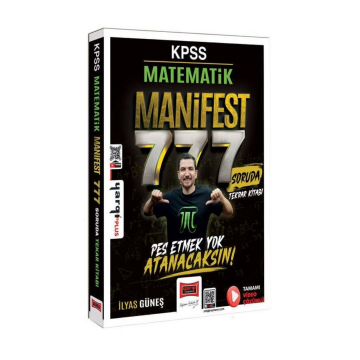 KPSS Matematik MANİFEST 777 Soruda Tekrar Kitabı Çözümlü Yargı Yayınları