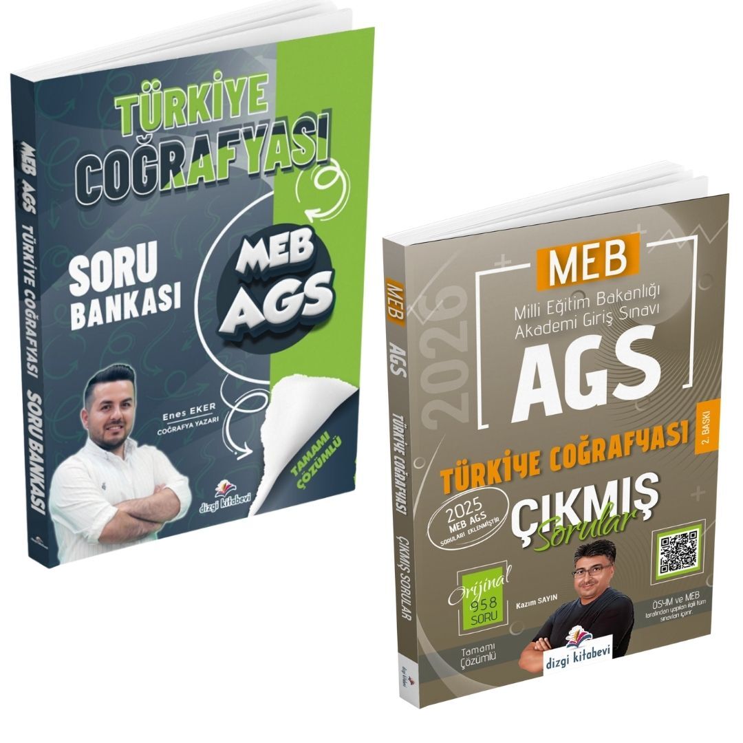 Dizgi Kitap 2026 MEB AGS Türkiye Coğrafyası Tamamı Çözümlü Soru Bankası ve Çıkmış Sorular Seti