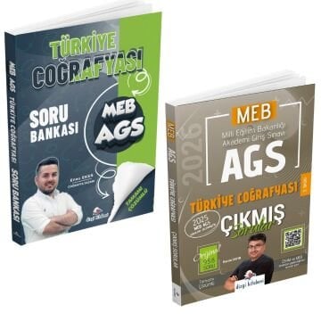 Dizgi Kitap 2026 MEB AGS Türkiye Coğrafyası Tamamı Çözümlü Soru Bankası ve Çıkmış Sorular Seti