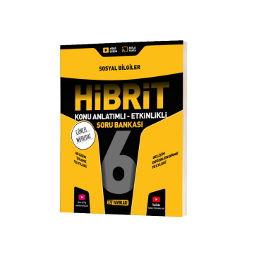 Hız Yayınları 6. Sınıf Sosyal Bilgiler Hibrit Konu Anlatımlı Etkinlikli Soru Bankası