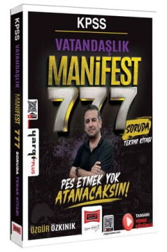 Yargı Yayınları KPSS Vatandaşlık Manifest 777 Soruda Tekrar Kitabı Çözümlü Özgür Özkınık