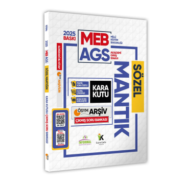 2025 MEB-AGS SÖZEL MANTIK Kara Kutu ÖSYM Çıkmış Soru Havuzu Bankası Konu Özetli Video/PDF Çözümlü İnformal Yayınları