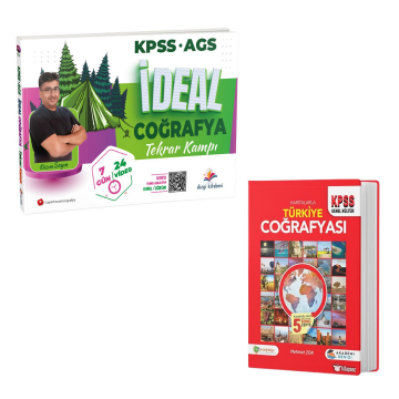Dizgi Kitap 2026 KPSS MEB AGS İdeal Coğrafya Video Konu Anlatımlı Tekrar Kampı Kazım Sayın Haritalarla Türkiye Coğrafyası Kitabı Hediyeli