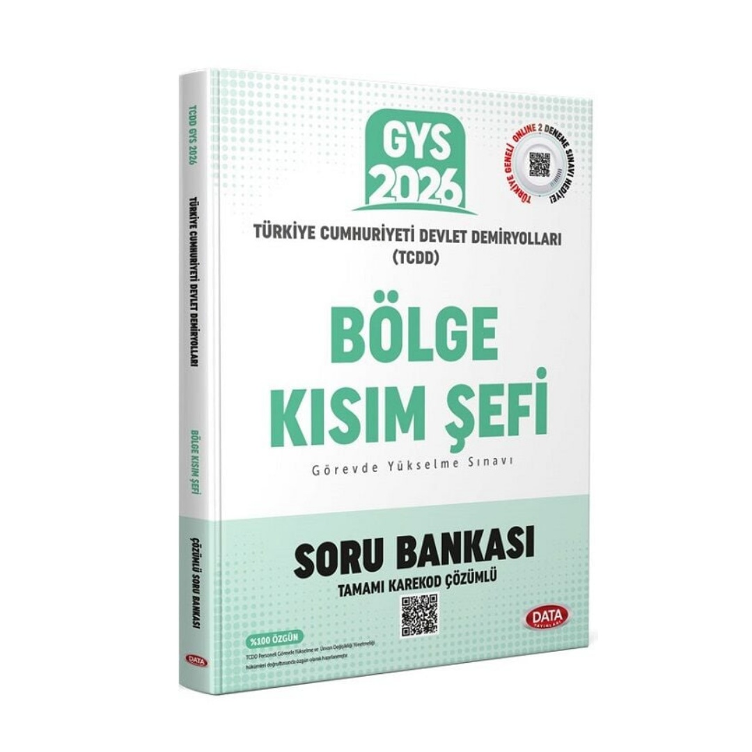 2026 GYS TCDD Bölge Kısım Şefi Soru Bankası Çözümlü Görevde Yükselme Data Yayınları