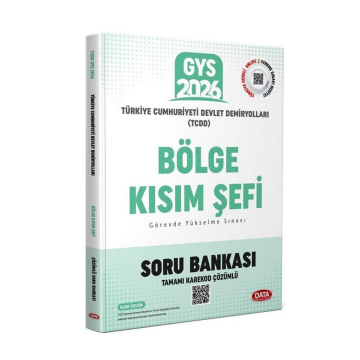 2026 GYS TCDD Bölge Kısım Şefi Soru Bankası Çözümlü Görevde Yükselme Data Yayınları