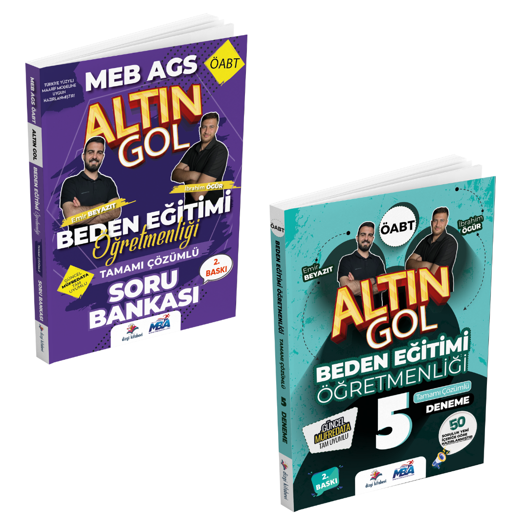 Dizgi Kitap 2025 Meb Ags ÖABT Altın Gol Beden Eğitimi Öğretmenliği Tamamı Çözümlü Soru Bankası ve 5 Deneme Seti 2. Baskı