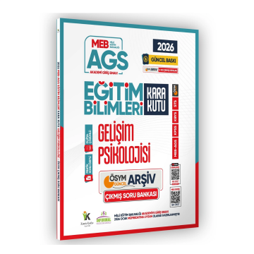 2026 MEB AGS Eğitim Bilimlerinin Kara Kutusu GELİŞİM PSİKOLOJİSİ ÖSYM Çıkmış Soru Bankası Çözümlü İnformal Yayınları
