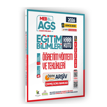 2026 MEB AGS Eğitim Bilimlerinin Kara Kutusu ÖĞRETİM YÖNTEM ve TEKNİKLERİ ÖSYM Çıkmış Soru Bankası İnformal Yayınları