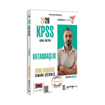 Yargı Yayınları 2026 KPSS Genel Kültür Vatandaşlık Tamamı Çözümlü Soru Bankası (Mustafa Erkol)