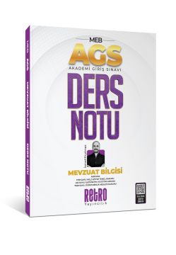Retro Yayınları AGS Mevzuat Bilgisi Ders Notu