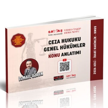 Ceza Hukuku Genel Hükümler Konu Anlatımı Savaş Yayınları