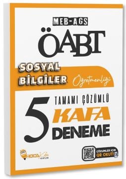 ÖABT MEB-AGS Sosyal Bilgiler Öğretmenliği 5 Kafa Deneme Çözümlü Hoca Kafası Yayınları