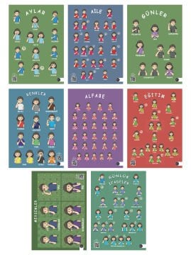 İşaret Dili Poster Seti-TİD Eğitim Materyalleri